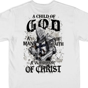 Warrior Of Christ, Standing Strong In Faith - Back Printed Unisex T-shirt, Hoodie, Sweatshirt - Christian Gifts For All Believers, Jesus Lovers