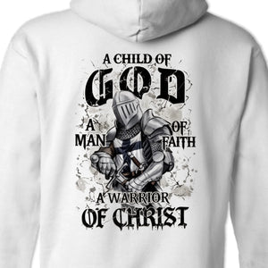 Warrior Of Christ, Standing Strong In Faith - Back Printed Unisex T-shirt, Hoodie, Sweatshirt - Christian Gifts For All Believers, Jesus Lovers
