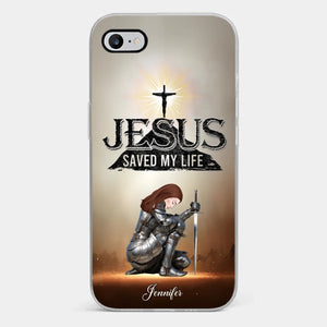 Stand Firm In Faith By Putting On The Armor Of God - Personalized Custom Clear Phone Case - Christian Gifts For All Believers, Jesus Lovers