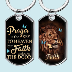 Faith Opens Doors - Keychain - Christian Gifts For All Believers, Jesus Lovers