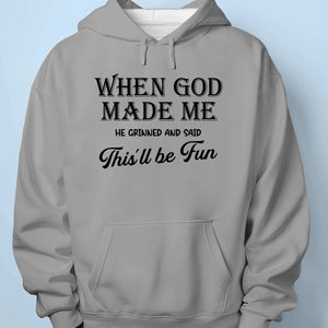 He Grinned When He Made Me - Unisex T-shirt, Premium T-shirt, Hoodie - Christian Gifts For All Believers, Jesus Lovers