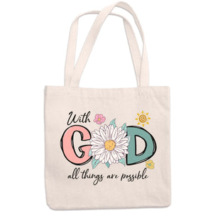 All Things Are Possible - Tote Bag - Christian Gifts For All Believers, Jesus Lovers