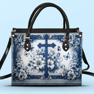 Full Of Grace, Full Of Love - Leather Handbag - Christian Gifts For All Believers, Jesus Lovers