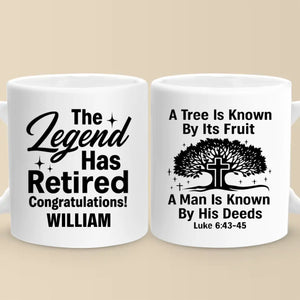 Tree Known By Its Fruit, Man Known By His Deeds - Personalized Custom Mug - Christian Gifts For All Believers, Jesus Lovers