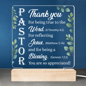 Called To Lead, Chosen To Serve - Acrylic LED Light - Christian Gifts For All Believers, Jesus Lovers