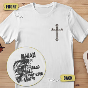 Man Of Hero - Back And Front Printed Unisex T-shirt - Christian Gifts For All Believers, Jesus Lovers