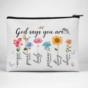 God Says You Are Special - Cosmetic Bag - Christian Gifts For All Believers, Jesus Lovers