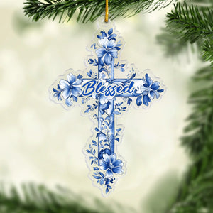 Acrylic Ornament - Christian Gifts For All Believers, Jesus Lovers - God Blessed You