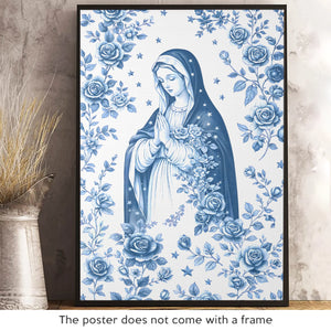 Vertical Poster - Catholic Gifts For All Believers - Mary, My Safe Place