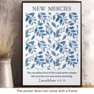 Wowblessing Vertical Poster - Christian Gifts For All Believers, Jesus Lovers - His Love Never Ceases