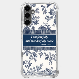 Wowblessing Custom Clear Phone Case - Personalized Christian Gifts For All Believers, Jesus Lovers - I Am Fearfully And Wonderfully Made