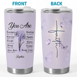 You Are Amazing - Personalized Custom Tumbler - Christian Gifts For All Believers, Jesus Lovers