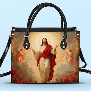 Where There Is Jesus, There Is Love - Leather Handbag - Christian Gifts For All Believers, Jesus Lovers