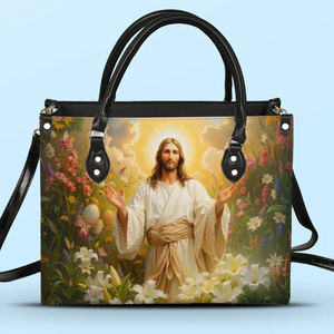 Faith In Jesus, Love Without Limits - Leather Handbag - Christian Gifts For All Believers, Jesus Lovers