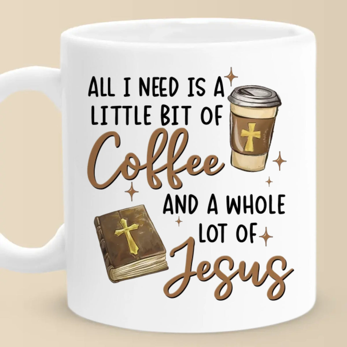 Jesus Fills My Soul - Personalized Custom Mug - Christian Gifts For All Believers, Jesus Lovers