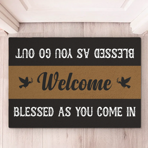 Blessed As You Come In - Home Decor Decorative Mat - Christian Gifts For All Believers, Jesus Lovers