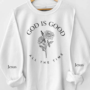 My Love For Jesus Grows Every Day - Personalized Custom Unisex Sweatshirt, Hoodie With Design On Sleeve - Christian Gifts For All Believers, Jesus Lovers