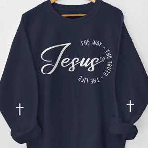 A Comfy Way To Show Your Love For Jesus - Unisex Sweatshirt, Hoodie With Design On Sleeve - Christian Gifts For All Believers, Jesus Lovers