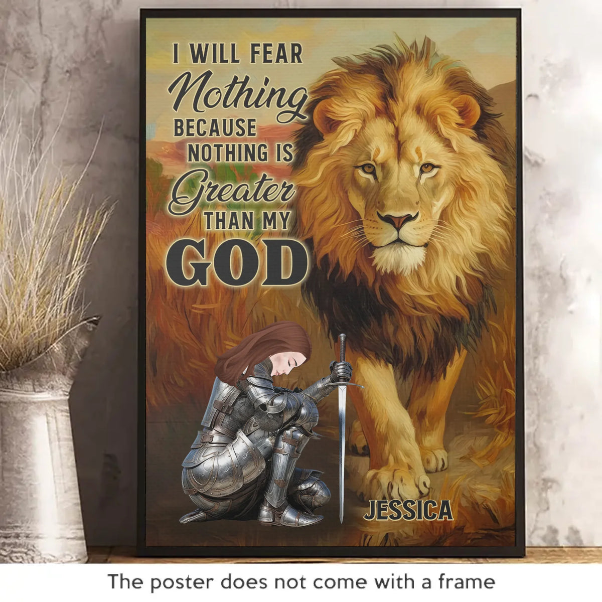 My Love For Jesus Grows Every Day - Personalized Custom Vertical Poster - Christian Gifts For All Believers, Jesus Lovers