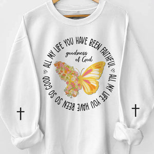 Wear Your Beliefs With Style And Comfort - Unisex Sweatshirt, Hoodie With Design On Sleeve - Christian Gifts For All Believers, Jesus Lovers