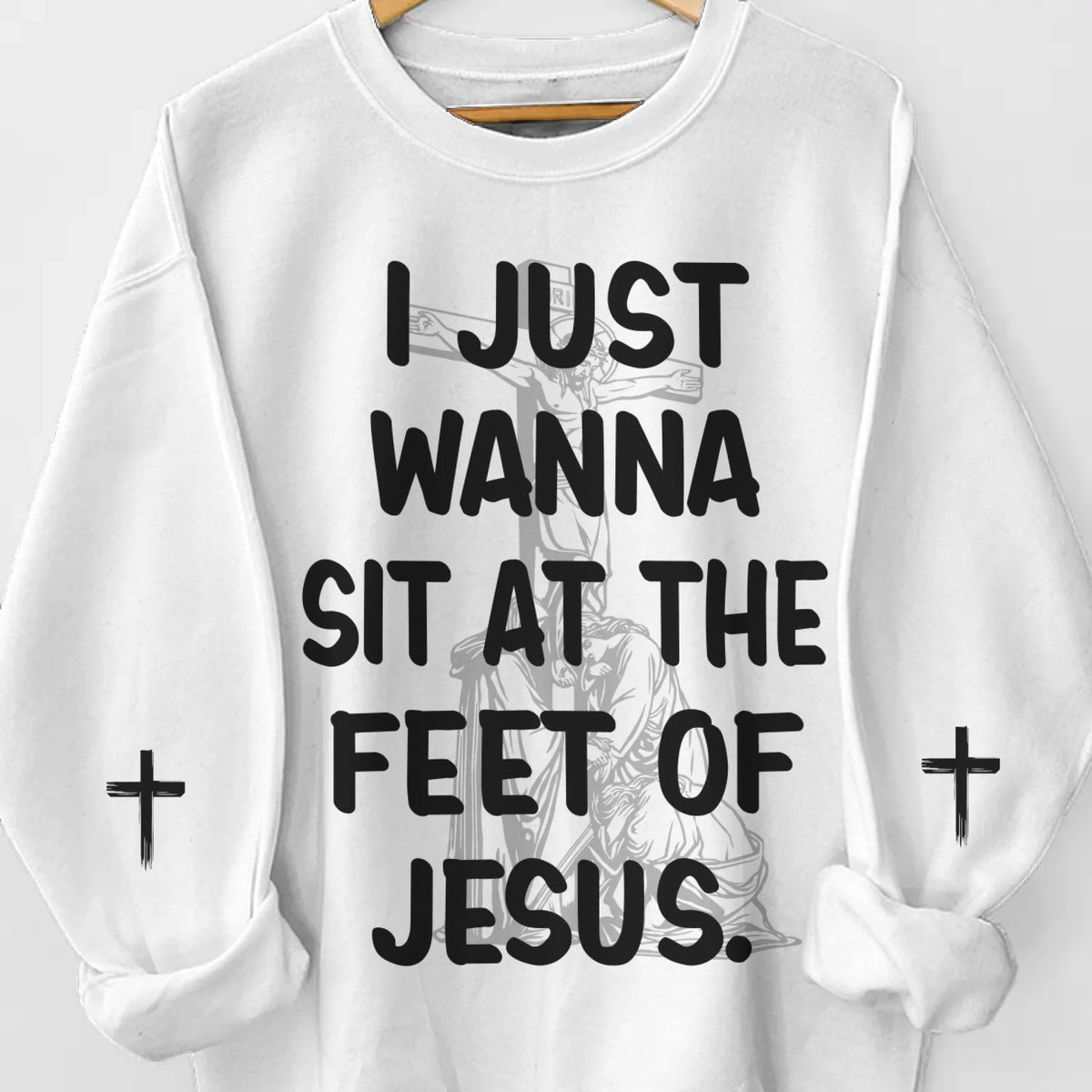 Look Good And Feel Great While Spreading Love - Unisex Sweatshirt, Hoodie With Design On Sleeve - Christian Gifts For All Believers, Jesus Lovers