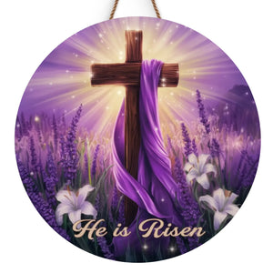 He Is Risen - Custom Shaped Home Decor Wood Sign - Christian Gifts For All Believers, Jesus Lovers