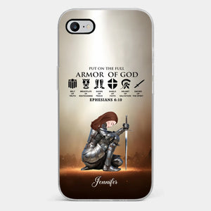 Put On the Full Armor Of God - Personalized Custom Clear Phone Case - Christian Gifts For All Believers, Jesus Lovers