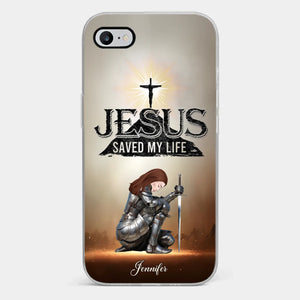 Stand Firm In Faith By Putting On The Armor Of God - Personalized Custom Clear Phone Case - Christian Gifts For All Believers, Jesus Lovers