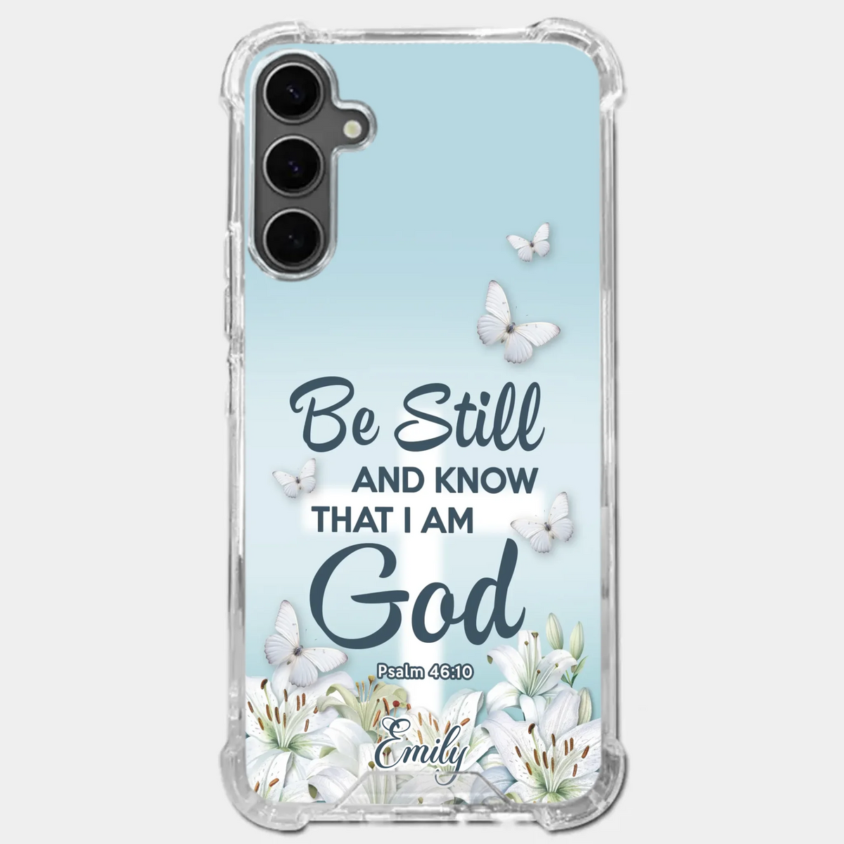 God's Peace Surrounds You - Personalized Custom Clear Phone Case - Christian Gifts For All Believers, Jesus Lovers