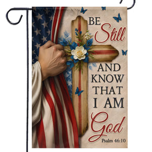 Blessed By God - House Flag, Garden Flag - Christian Gifts For All Believers, Jesus Lovers