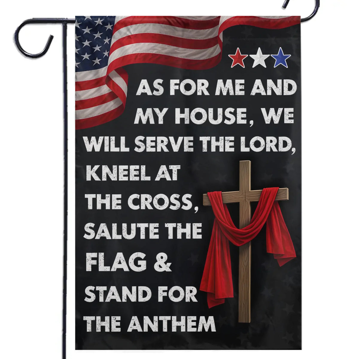 We Will Serve The Lord - House Flag, Garden Flag - Christian Gifts For All Believers, Jesus Lovers
