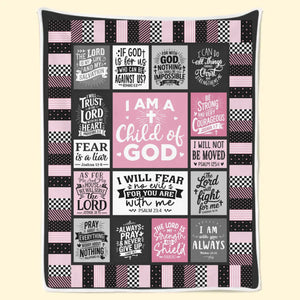 I Will Trust In The Lord With All My Heart - Personalized Custom Blanket - Christian Gifts For All Believers, Jesus Lovers