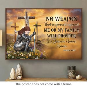 I Will Prosper In Jesus's Name - Personalized Custom  Horizontal Poster - Christian Gifts For All Believers, Jesus Lovers