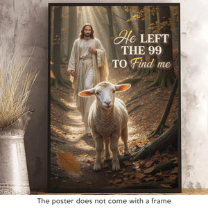 Lost But Found In His Grace - Vertical Poster - Christian Gifts For All Believers, Jesus Lovers