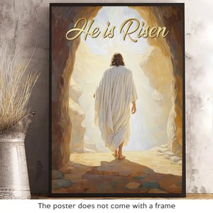 He Guides My Steps With Love - Vertical Poster - Christian Gifts For All Believers, Jesus Lovers