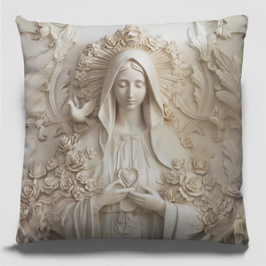 Her Grace Fills This Home - Pillow - Catholic Gifts For All Believers