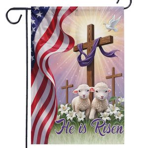 Faith In The Risen King - House Flag, Garden Flag - Christian Gifts For All Believers, Jesus Lovers