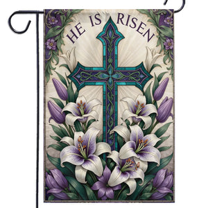 He Lives, Hope Reigns - House Flag, Garden Flag - Christian Gifts For All Believers, Jesus Lovers