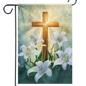 The Cross Is My Anchor - House Flag, Garden Flag - Christian Gifts For All Believers, Jesus Lovers