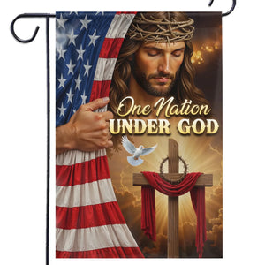 We Live Under God's Grace - House Flag, Garden Flag - Christian Gifts For All Believers, Jesus Lovers