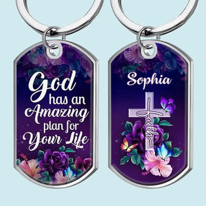 Believe With All Your Heart - Personalized Custom Keychain - Christian Gifts For All Believers, Jesus Lovers