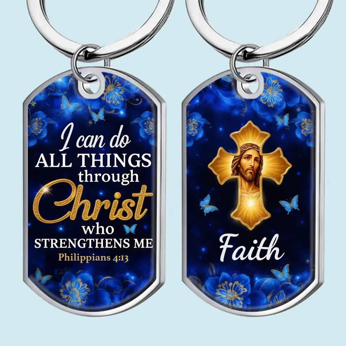 Faith Is The Victory - Keychain - Christian Gifts For All Believers, Jesus Lovers