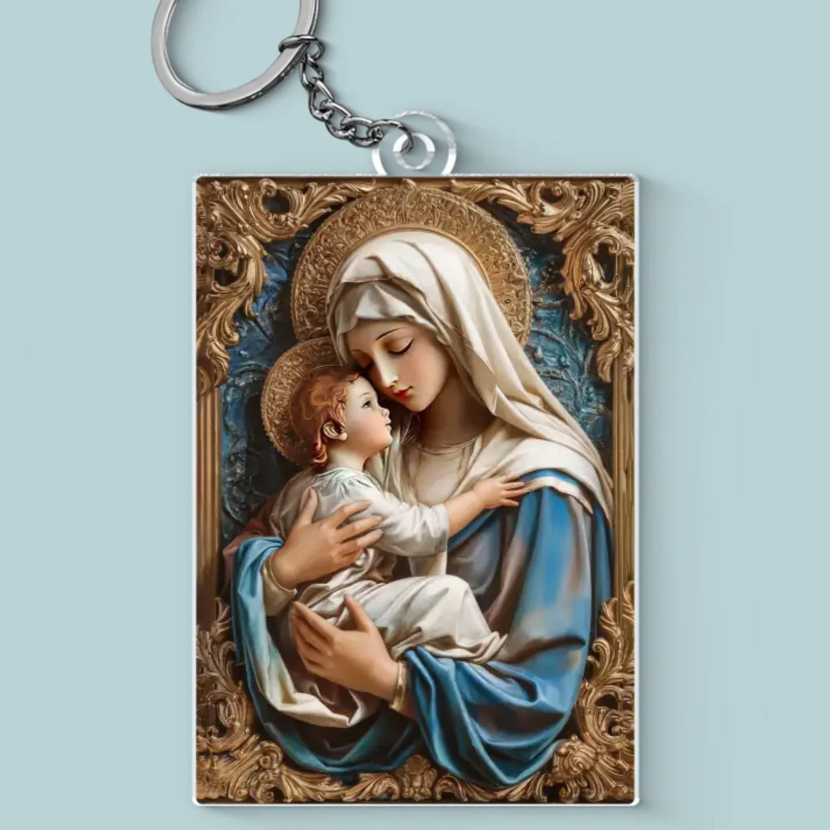 Peace Be With You - Shaped Acrylic Keychain - Catholic Gifts For All Believers