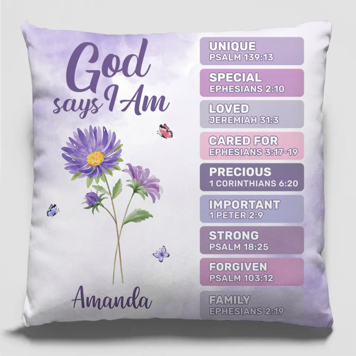 Let Yourself Blossom - Personalized Custom Pillow - Christian Gifts For All Believers, Jesus Lovers