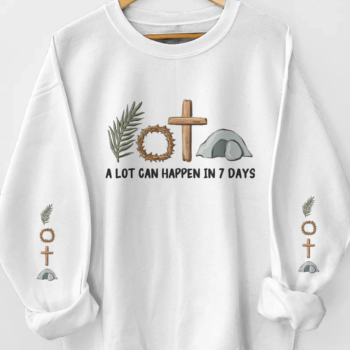 The Greatest Story Ever Told - Unisex Sweatshirt, Hoodie With Design On Sleeve - Christian Gifts For All Believers, Jesus Lovers