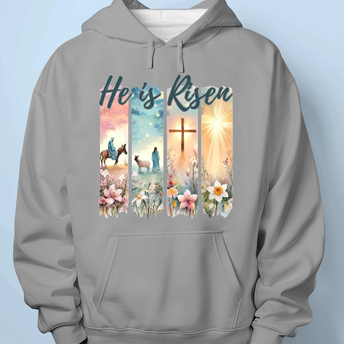 Risen With Christ, Redeemed By Grace - Unisex T-shirt, Premium T-shirt, Hoodie - Christian Gifts For All Believers, Jesus Lovers