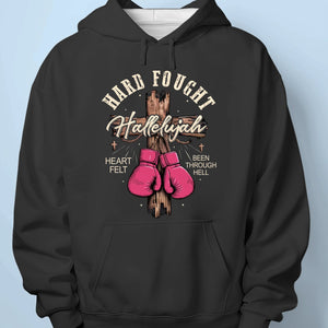 Faith Fights Harder Than Any Battle - Unisex T-shirt, Premium T-shirt, Hoodie - Christian Gifts For All Believers, Jesus Lovers