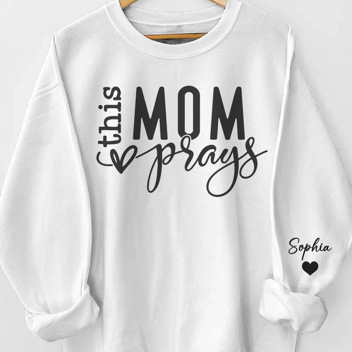 Pray For You - Personalized Custom Unisex Sweatshirt, Hoodie With Design On Sleeve - Christian Gifts For All Believers, Jesus Lovers