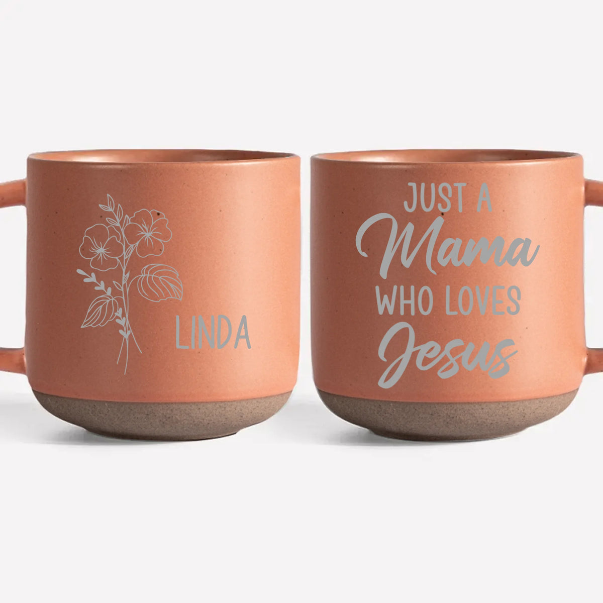 Grateful For Jesus, Always - Personalized Custom Pottery Mug - Christian Gifts For All Believers, Jesus Lovers