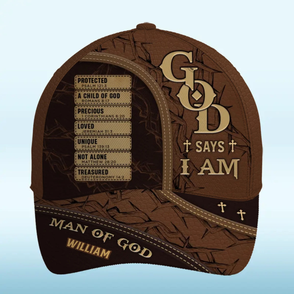 Loved Beyond Words - Personalized Custom Hat, All Over Print Classic Cap - Christian Gifts For All Believers, Jesus Lovers